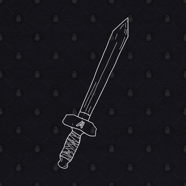 Art / Arthur Leywin First Training Wooden Sword White Lineart Vector from the Beginning After the End / TBATE Manhwa by itsMePopoi